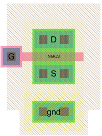NMOS layout